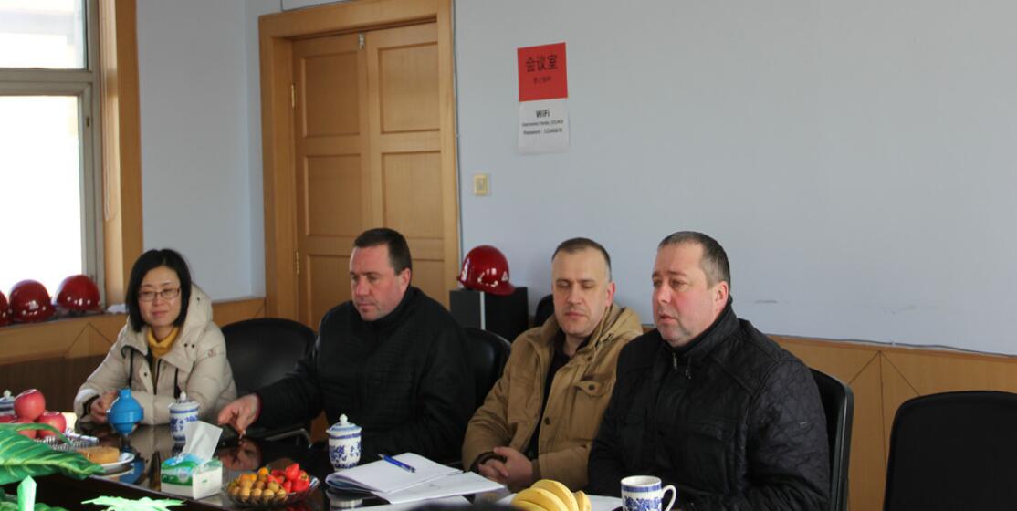 Belarusian customers visit the company